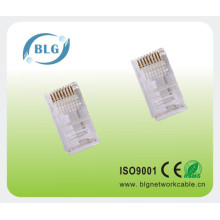 Conector macho Cat5e RJ45